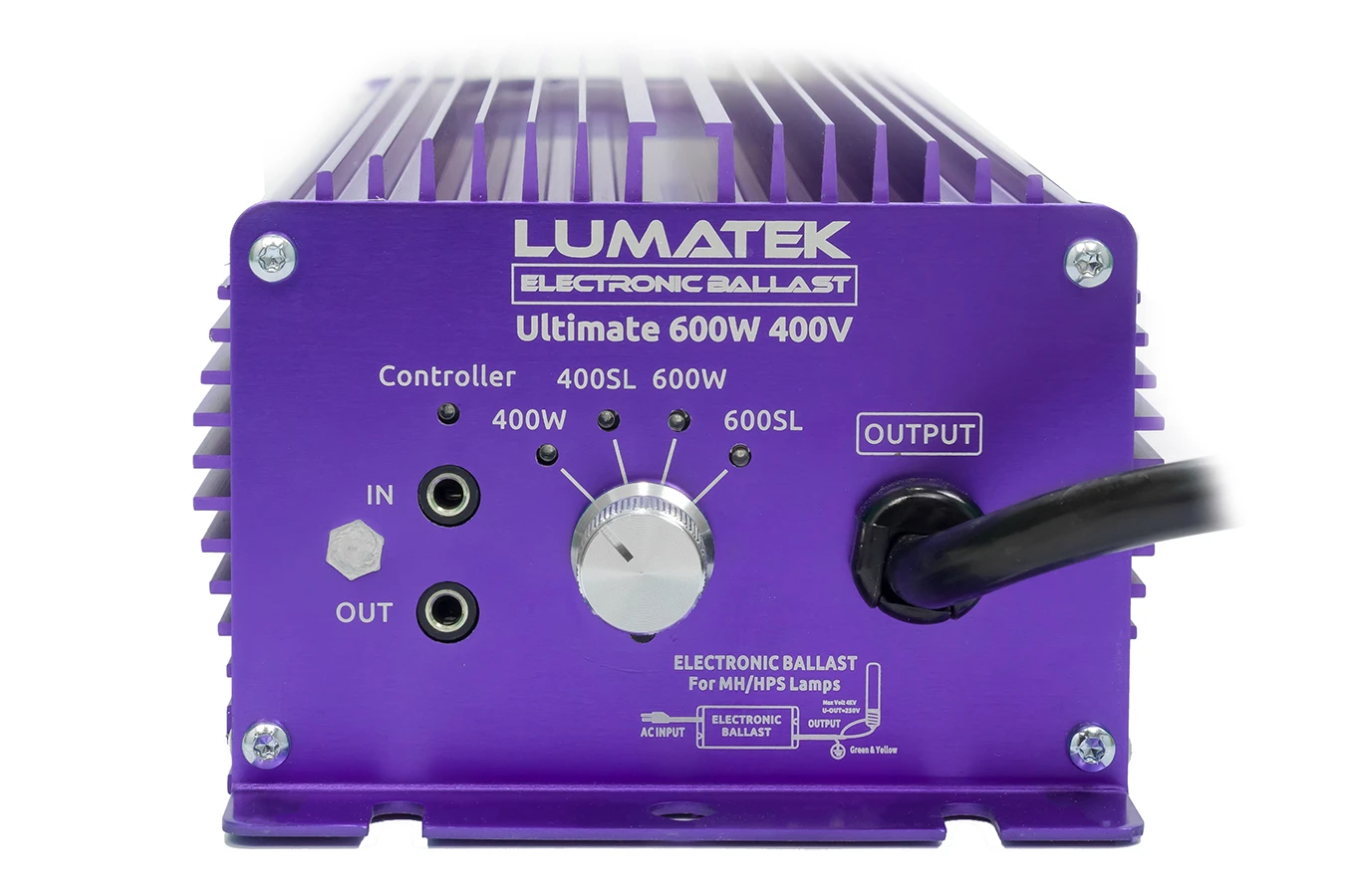 LUMATEK Ultimate PRO 600W 400V Dimbare En Regelbare Digitale Ballast